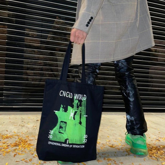 “Digital Desolation" 
 Desolation Poem Tote Bag - Picture 3 of 3